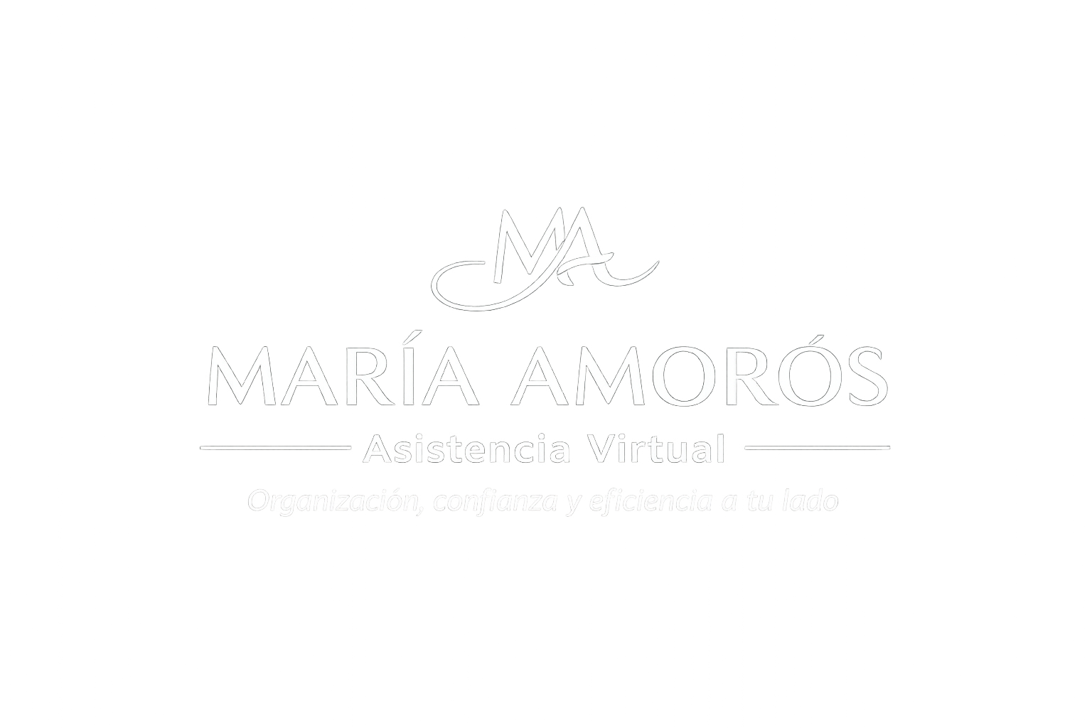 Logotipo de asistencia virtual de María Amorós